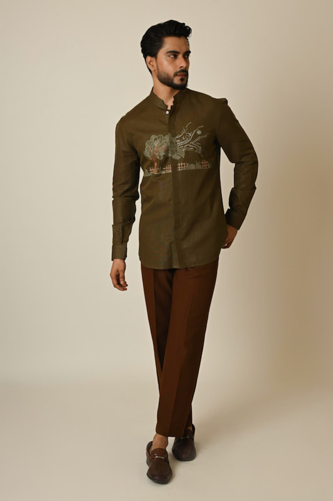 Paarsh Breezy Embroidered Shirt