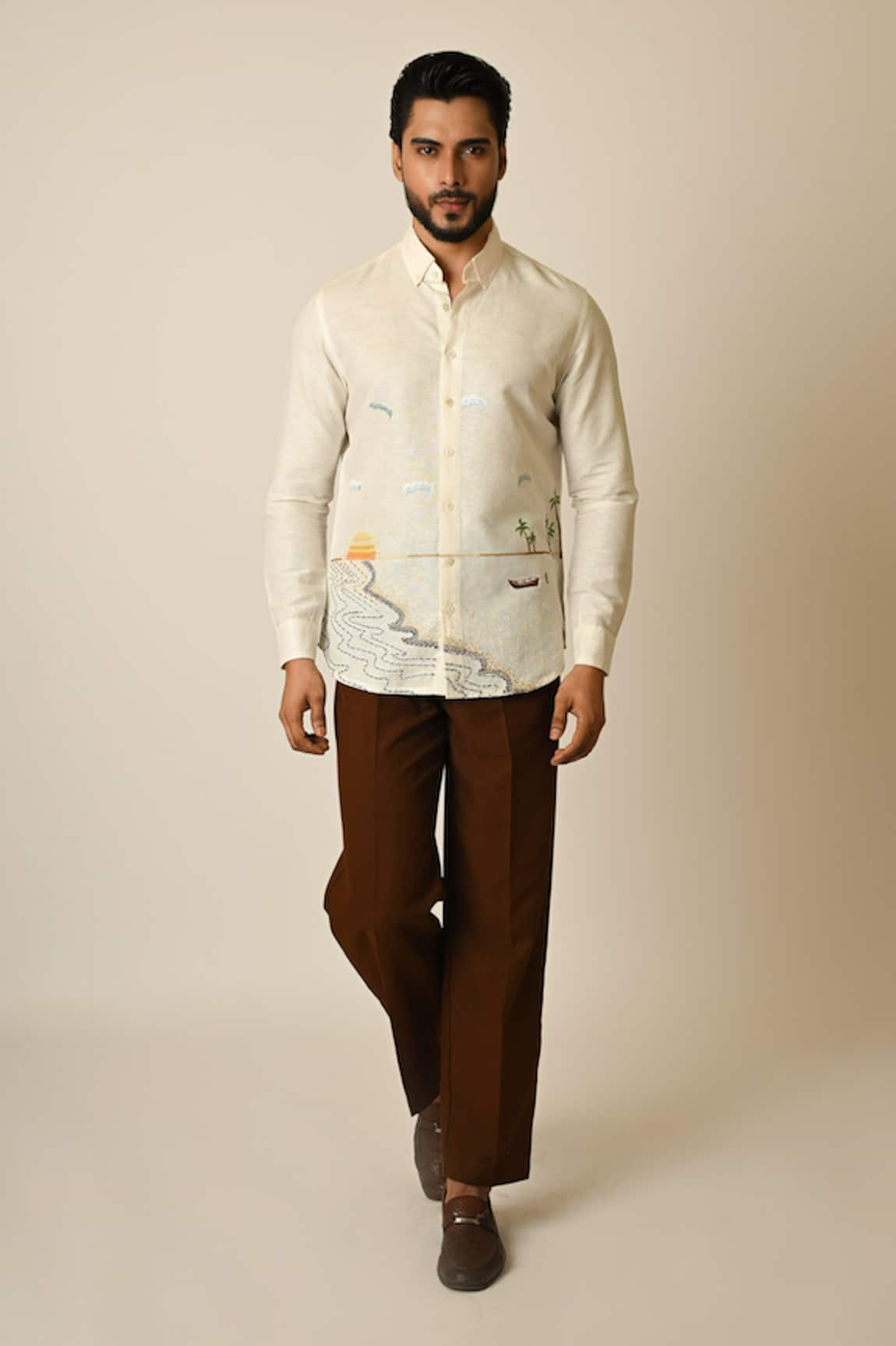 Paarsh Sunset Embroidered Shirt