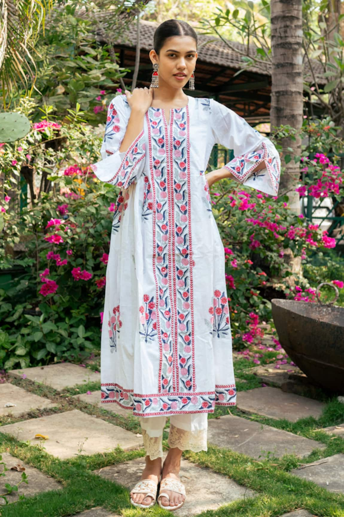 Maison Shefali Hand Block Print Kurta & Pant Set