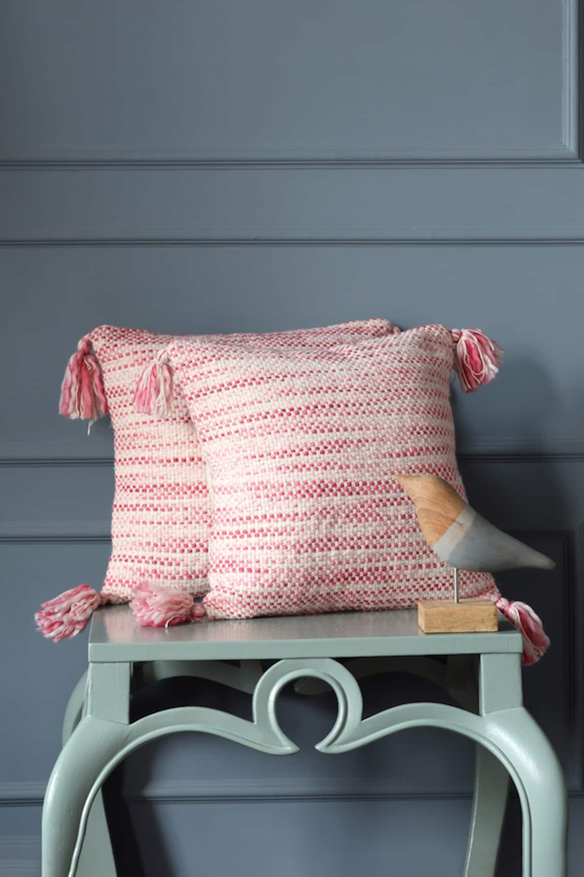 Amoliconcepts Horizontal Stripe Woven Cushion Cover 2 Pcs Set
