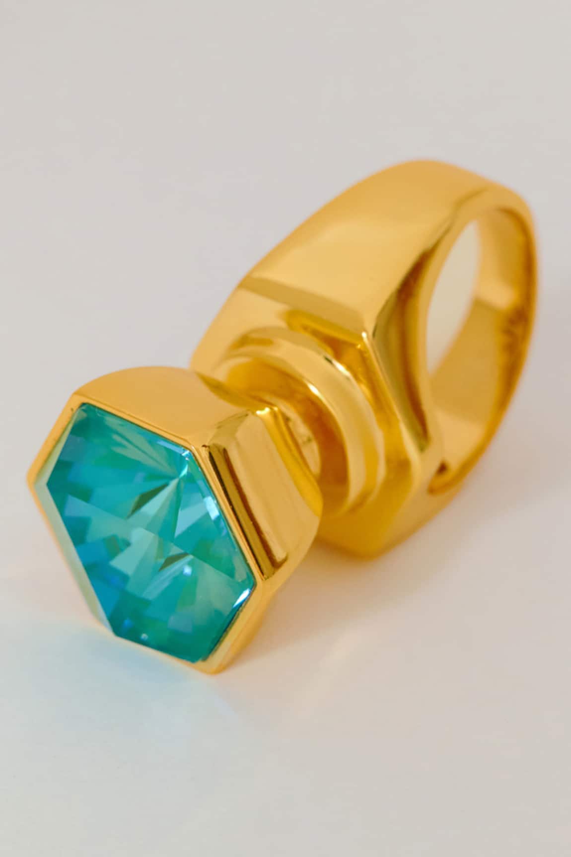 Voyce Jewellery Hexa Swarovski Embellished Ring