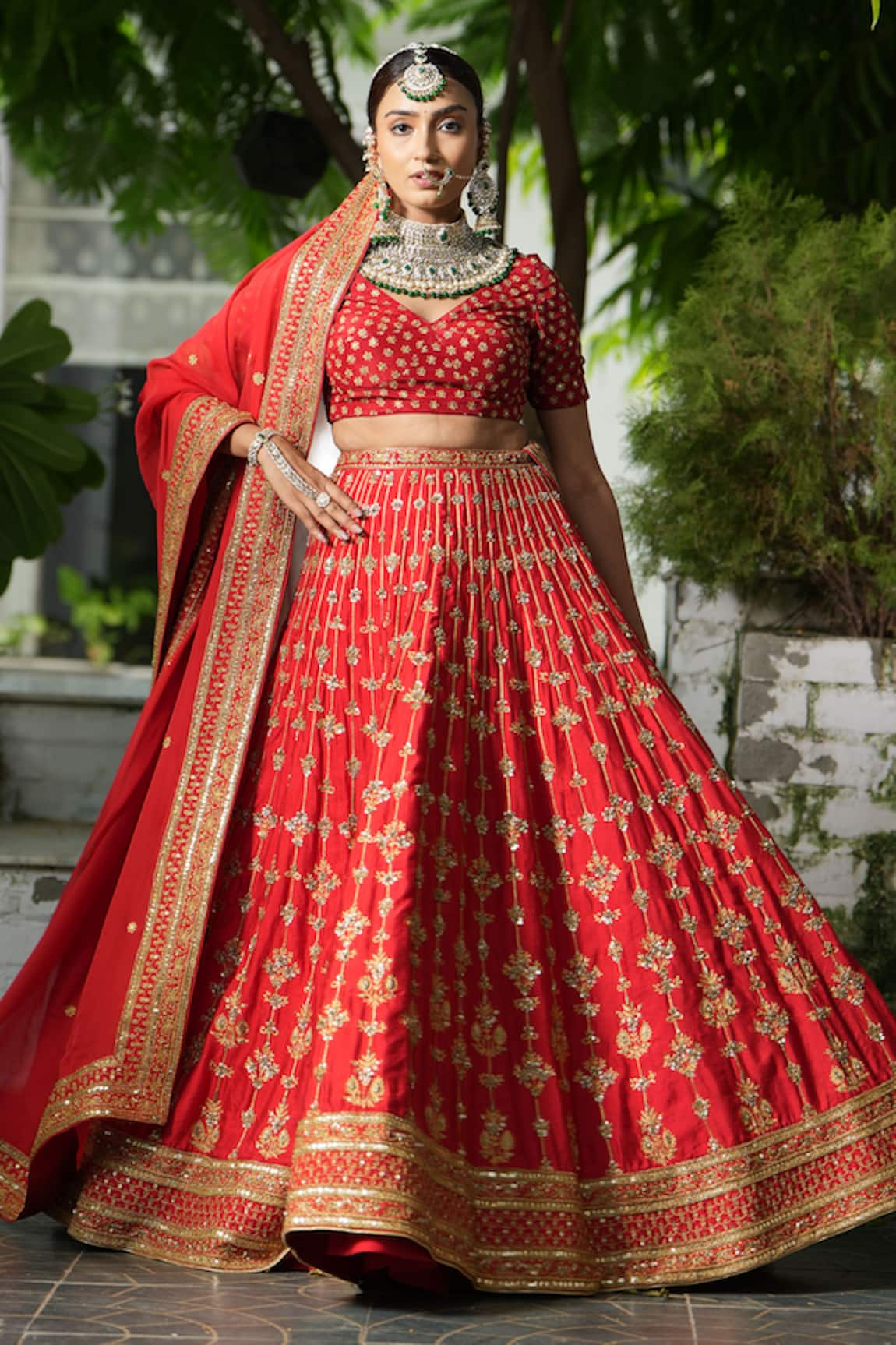 STUDIO TWELVE 11 Embroidered Bridal Lehenga Set