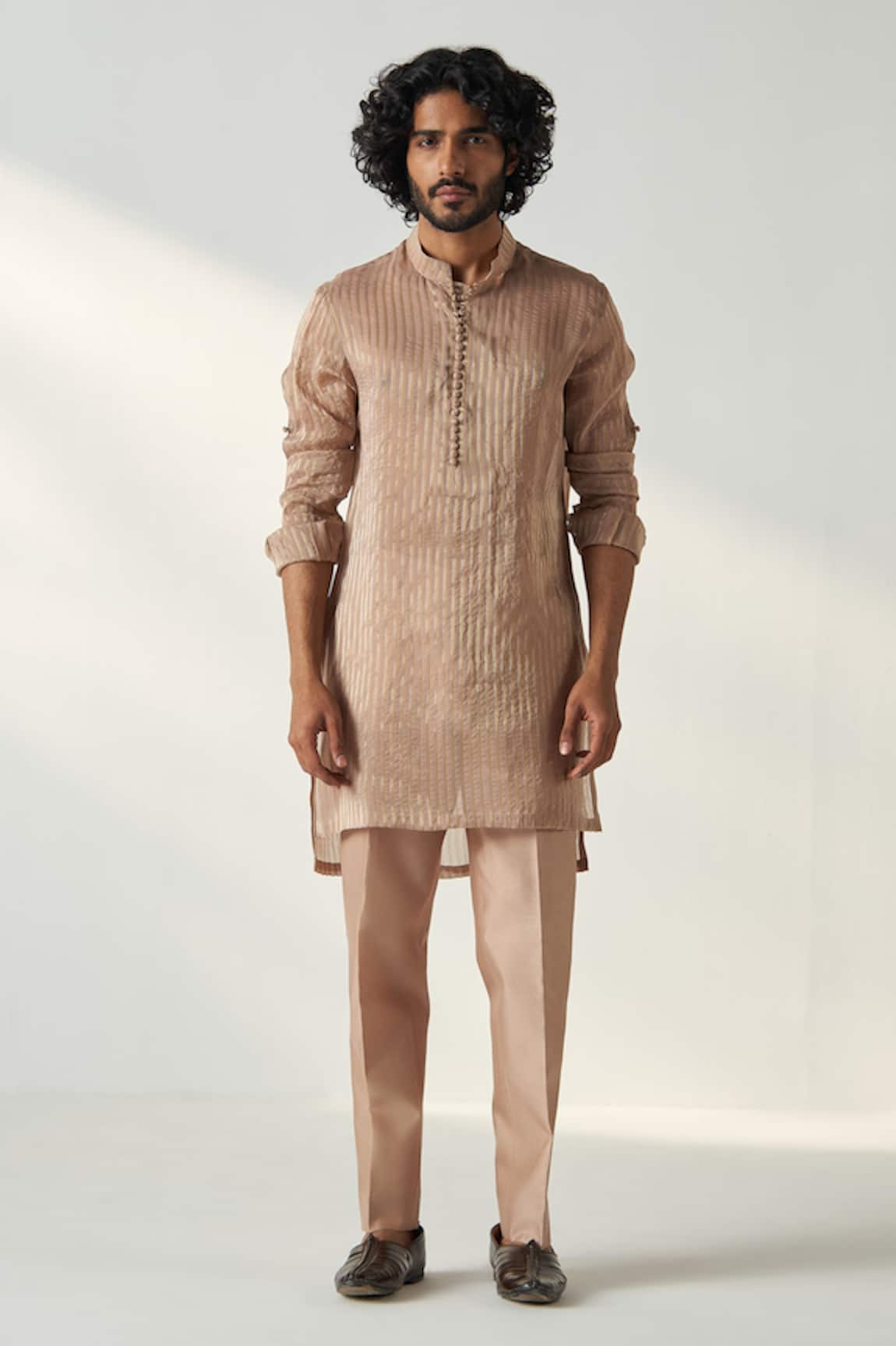 Studio Bagechaa Naksh Stripe Pattern Kurta With Pant