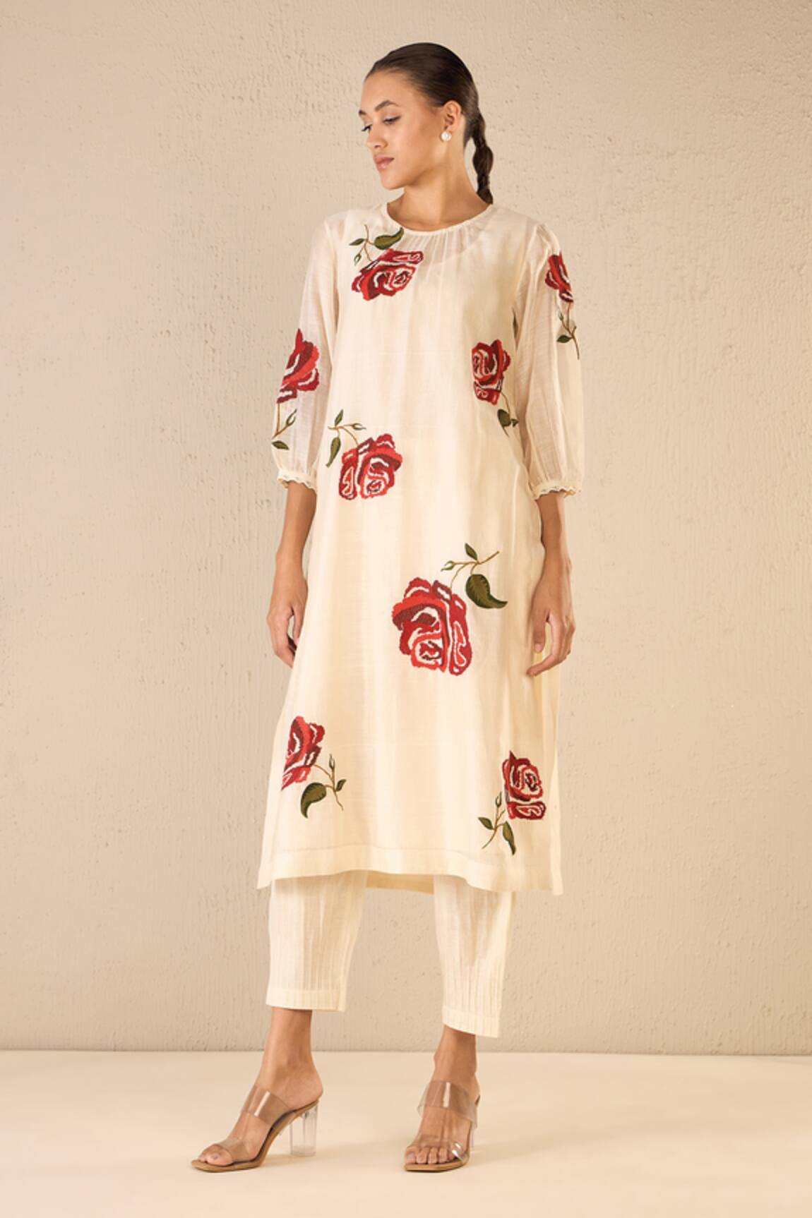 Shivani Bhargava Royal Rose Embroidered Kurta