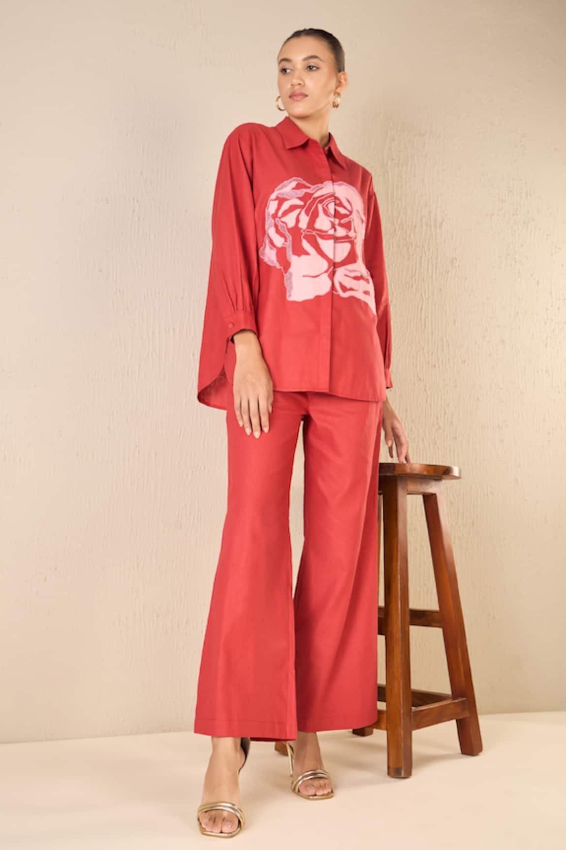 Shivani Bhargava Rose Dream Patchwork Shirt 