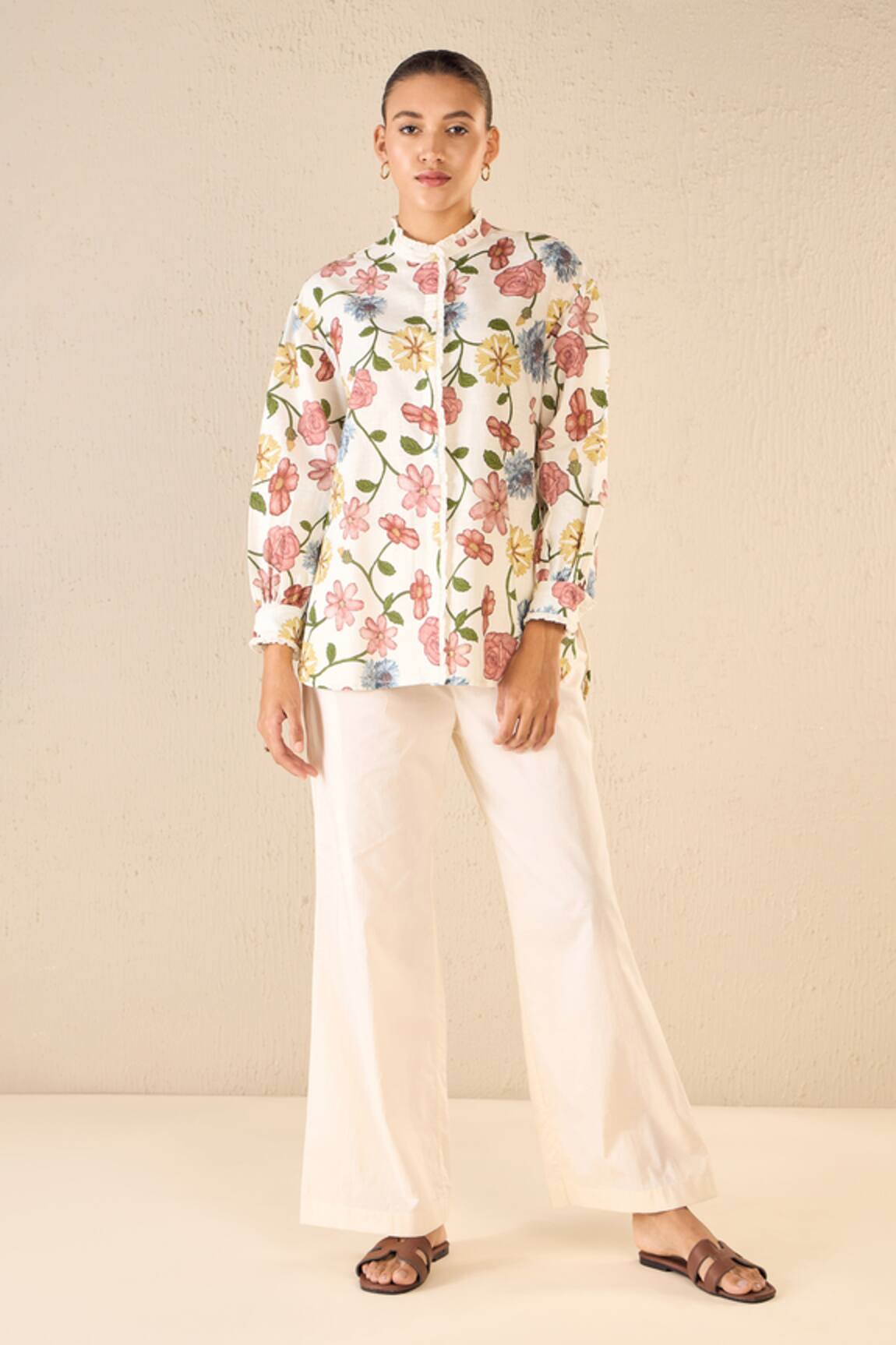 Shivani Bhargava Floral Print Shirt & Pant Set