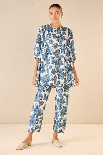 Shivani Bhargava Blossom Gathered Tunic & Pant Set 