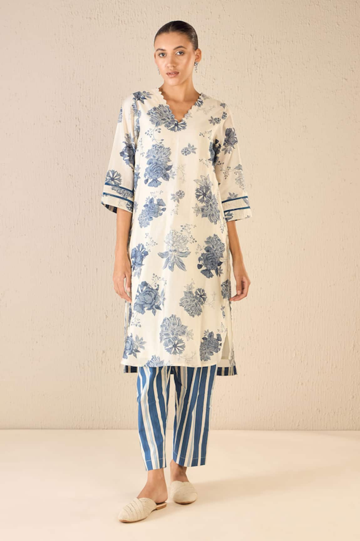 Shivani Bhargava Floral Fantasy Print A-Line Kurta