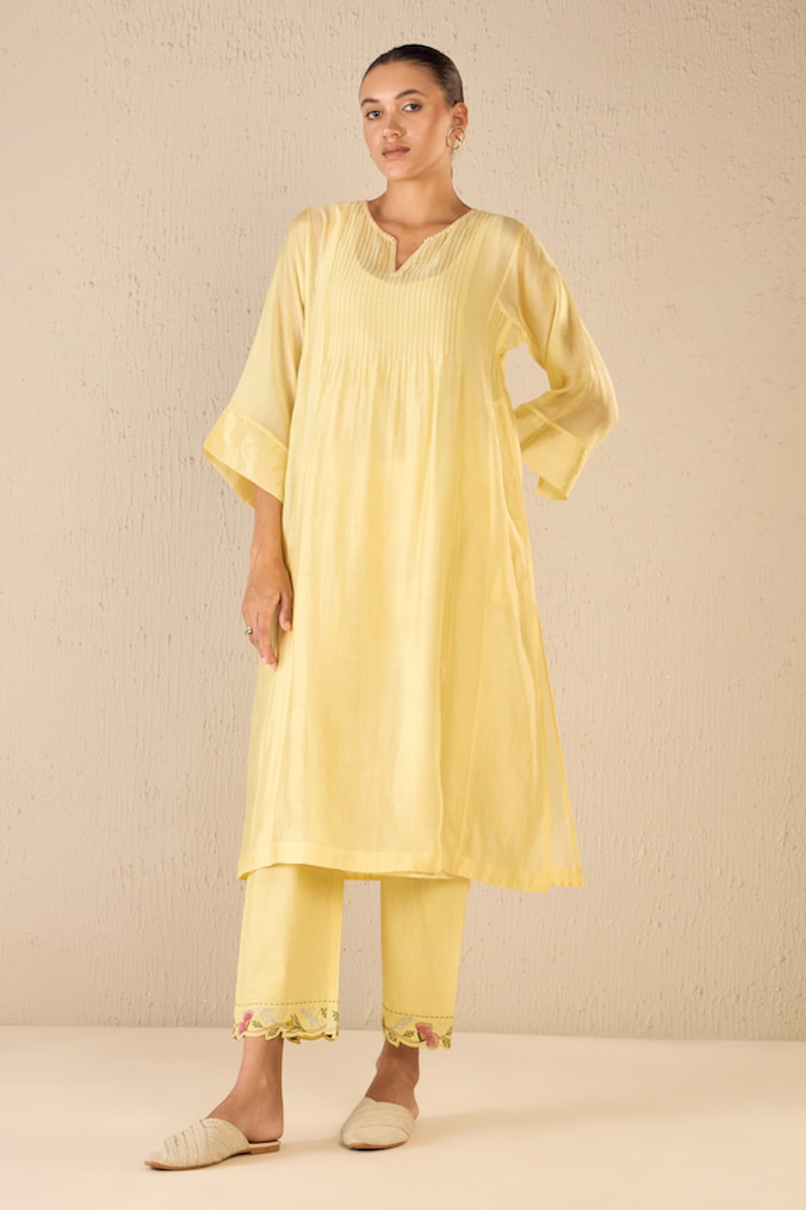 Shivani Bhargava Pintucked A-Line Kurta