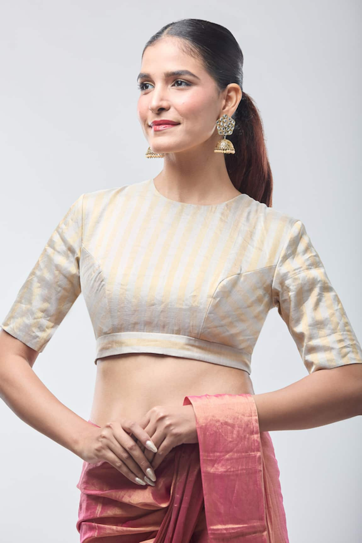 Sheela Suthar Hima Handwoven Zari Blouse