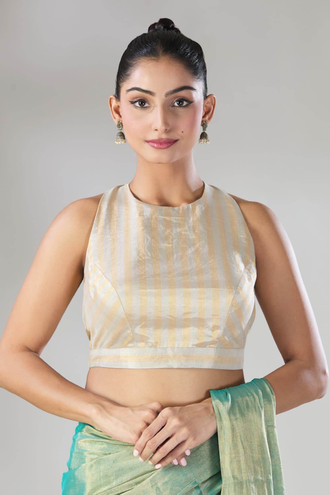 Sheela Suthar Hima Pure Tissue Saree Blouse