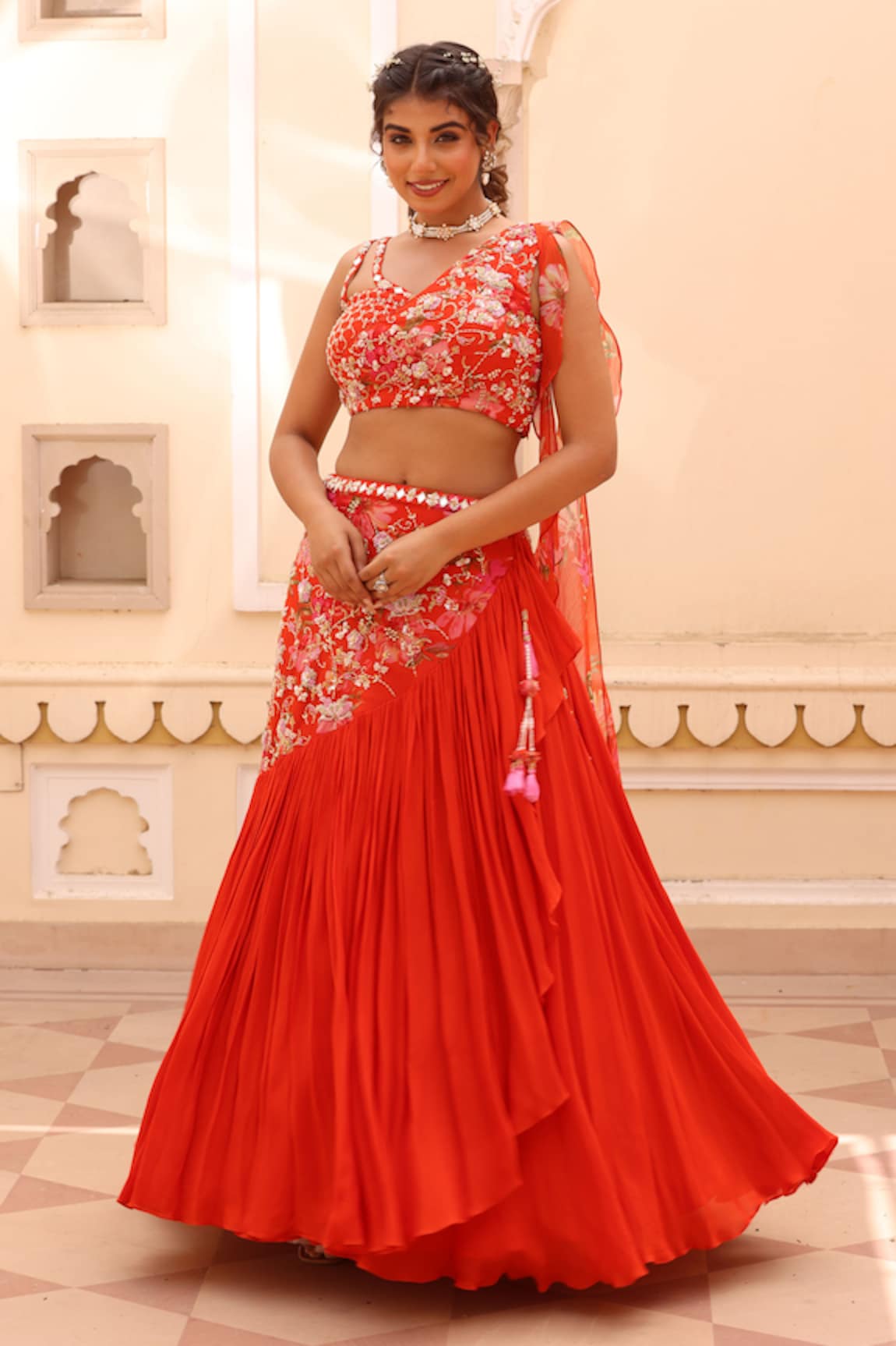 Manisha Soni Couture Hand Embroidered Lehenga Set