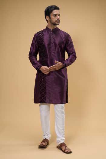 Arihant Rai Sinha Placement Embroidered Kurta & Churidar Set 
