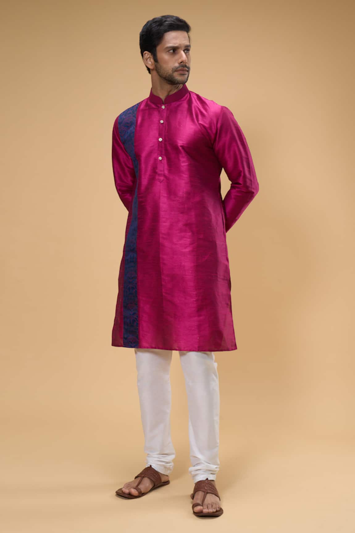 Arihant Rai Sinha Zari Thread Work Kurta & Churidar Set 