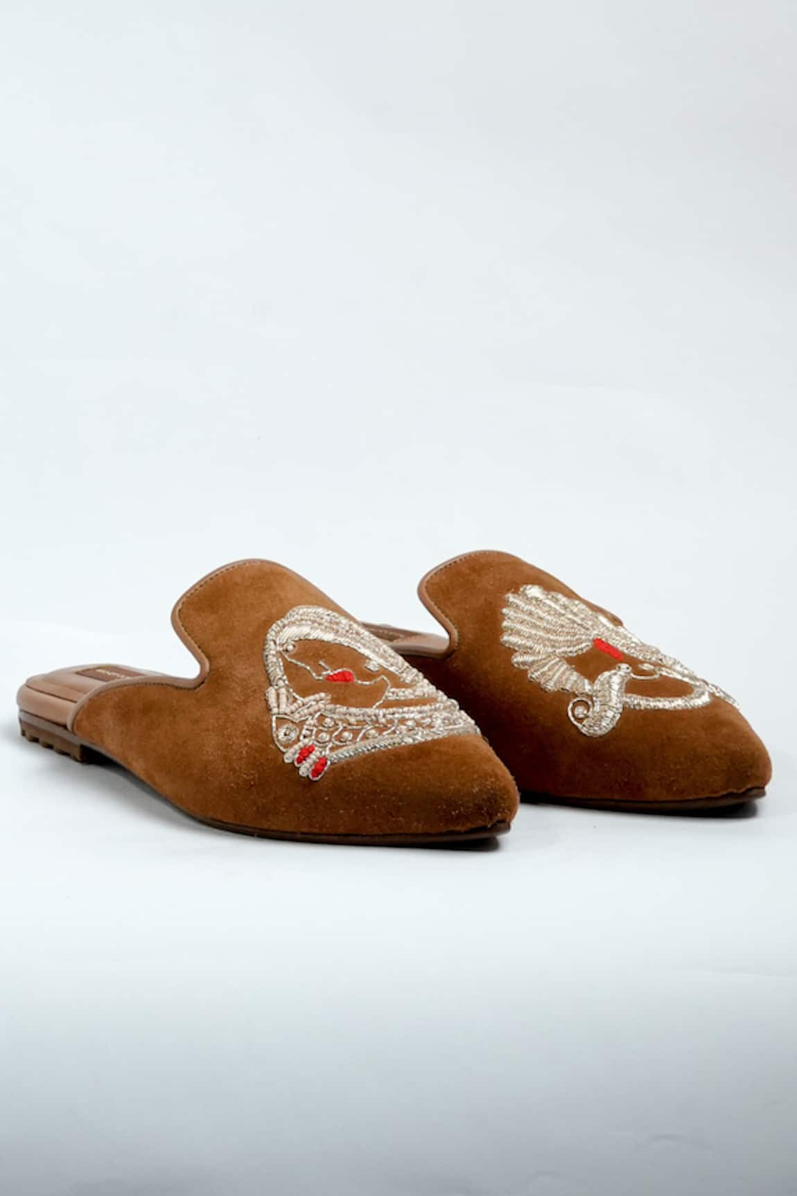 ANIKET GUPTA Khamagani Embroidered Mules