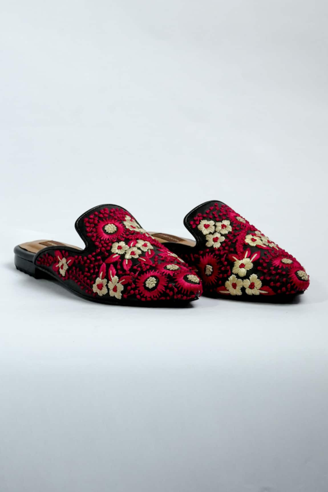 ANIKET GUPTA Tulika Floral Embroidered Mules