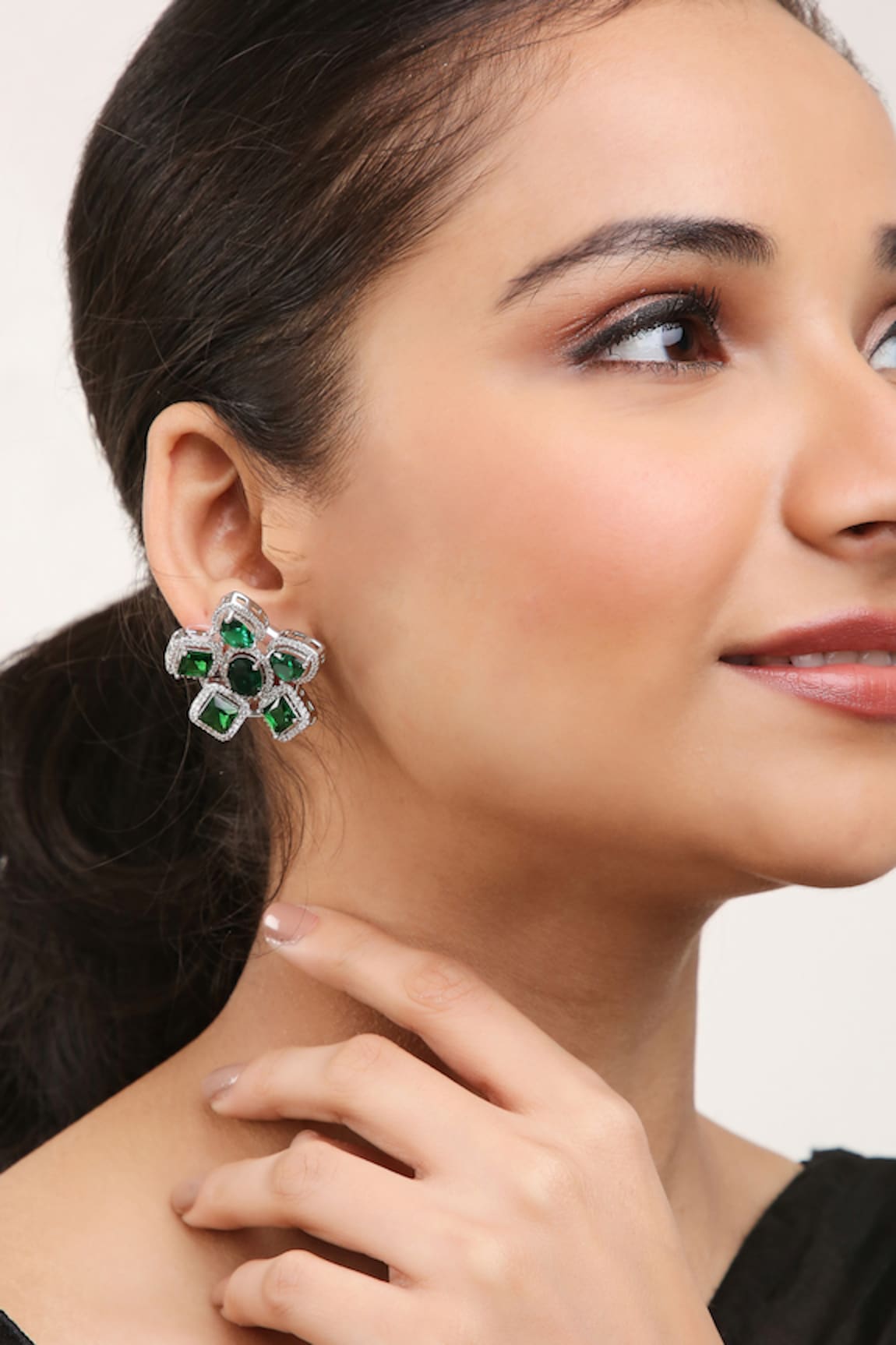 Khushi Jewels Embellished Stud Earrings