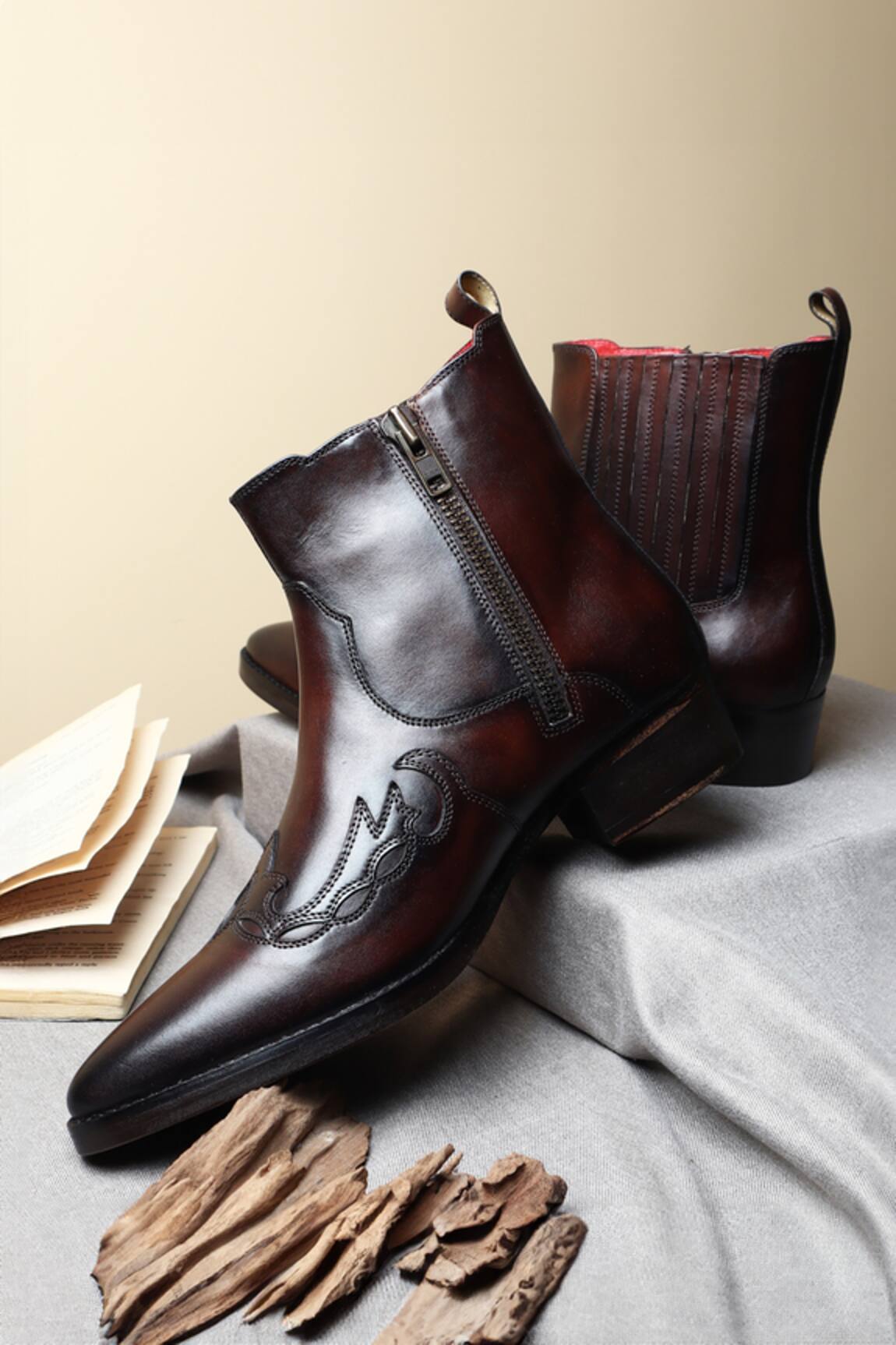 Fellmonger Zip Cowboy Boots 