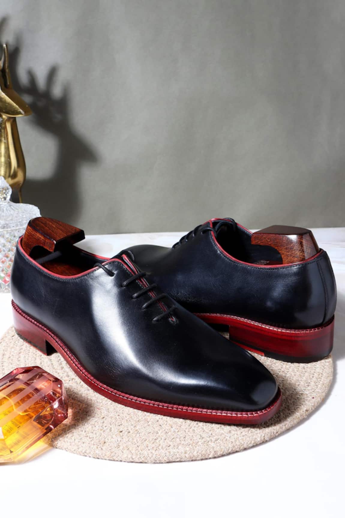 FELLMONGER Leather Plain Derby Shoes