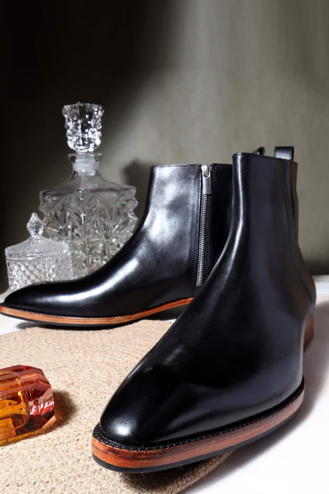 FELLMONGER Leather Glossed Boots