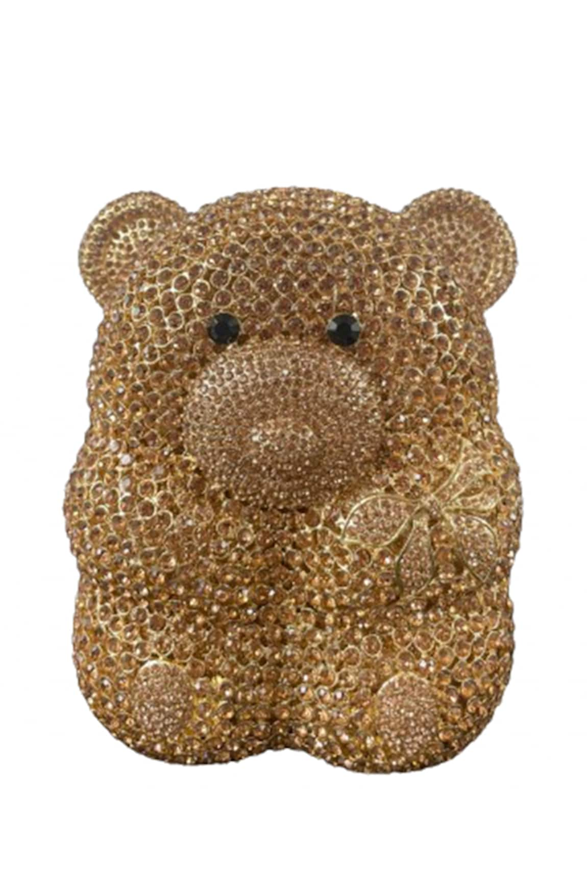 Oceana Clutches Teddy Bear Shaped Clutch