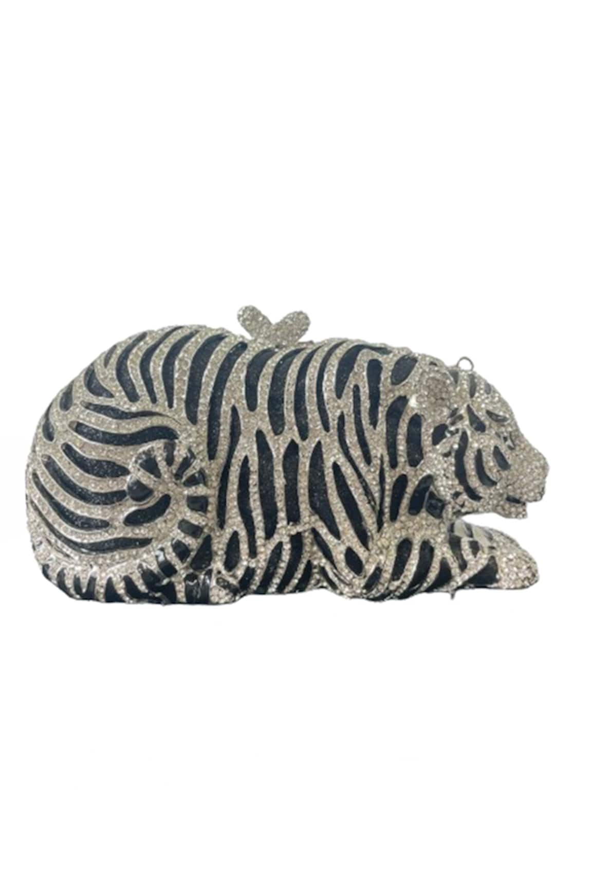 Oceana Clutches Tiger Shaped Clutch