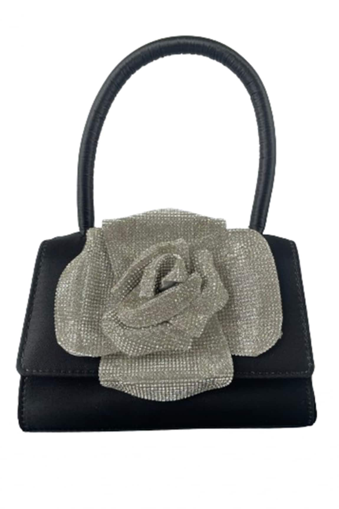 Oceana Clutches Rose Embellished Bag