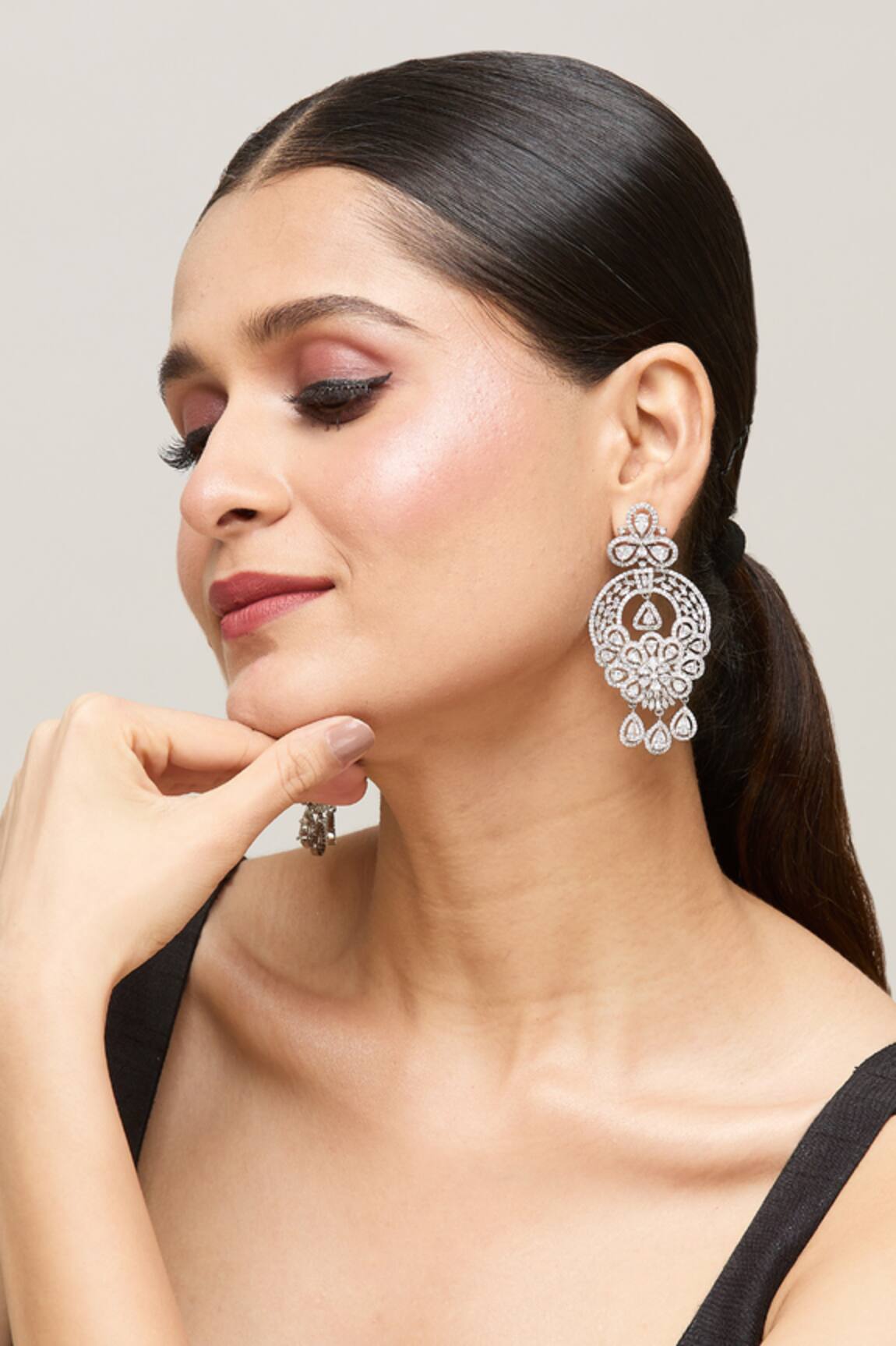 Chaotiq By Arti Stone Studded Chandbali 