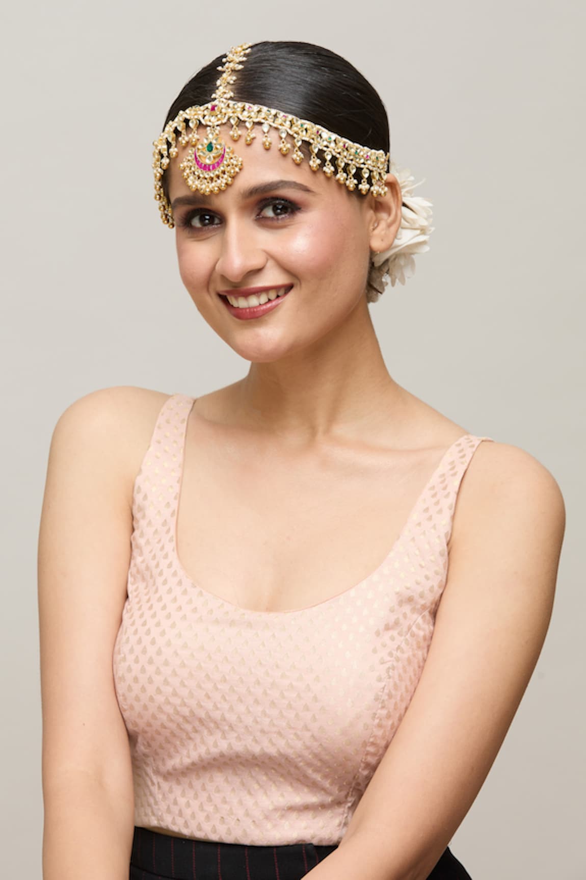 Chaotiq By Arti Stone Embellished Maathapatti