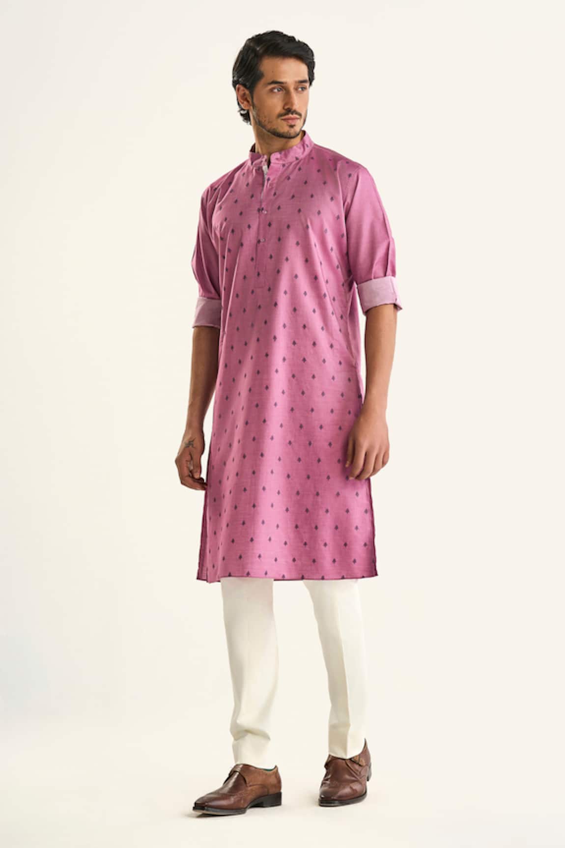 Raghavendra Rathore Jodhpur Floral Butti Patterned Kurta 