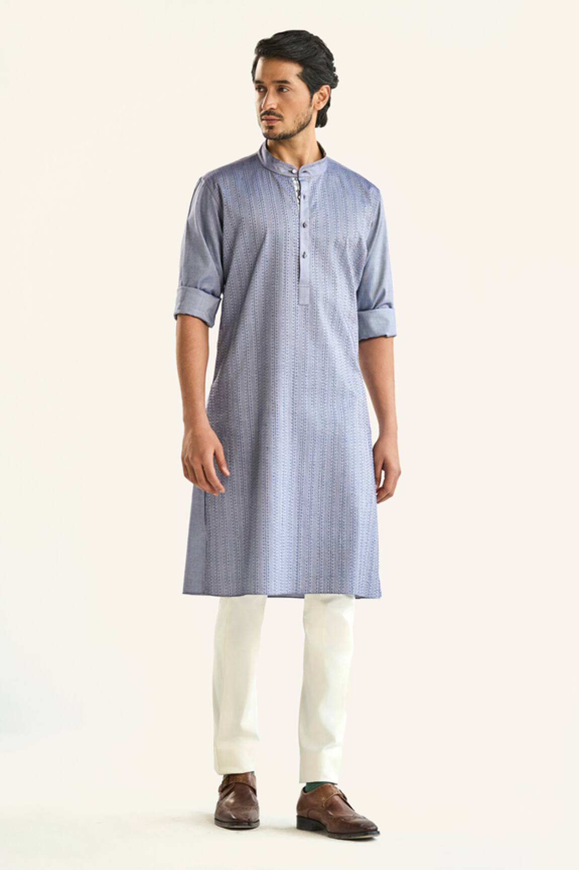 Raghavendra Rathore Jodhpur The Linear Kantha Kurta 