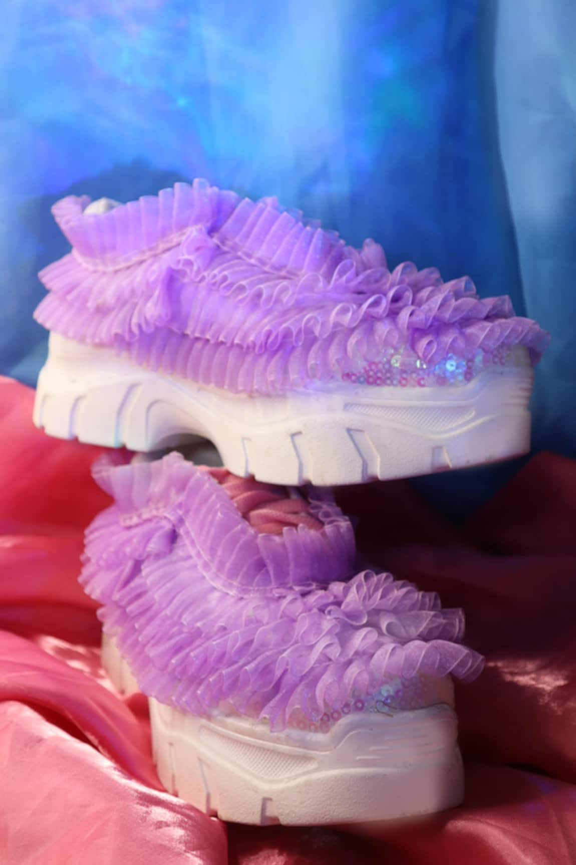 Chal Jooti Candy Floss Frill Sneakers