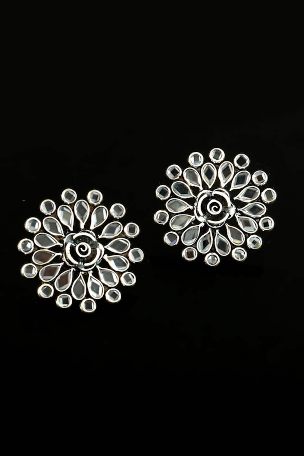 Noor Stone Embellished Floret Studs