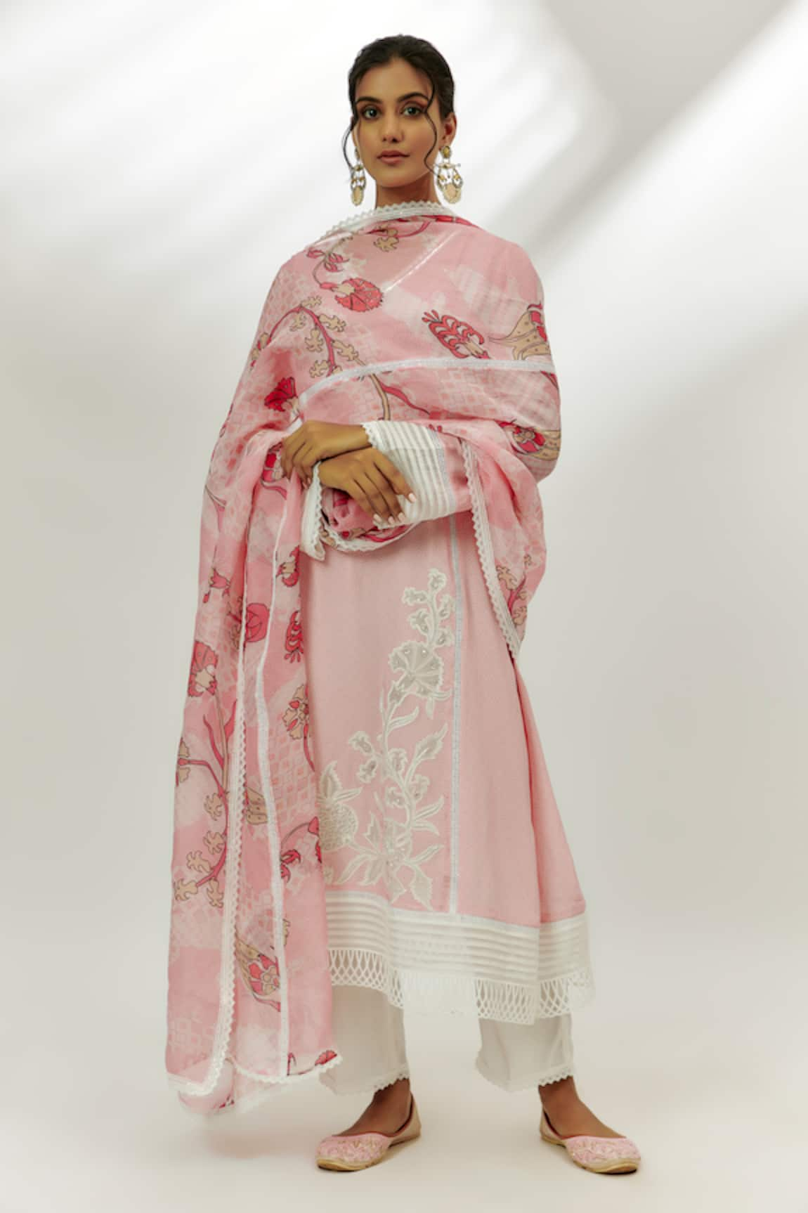 Nadima Saqib Printed Straight Kurta Set