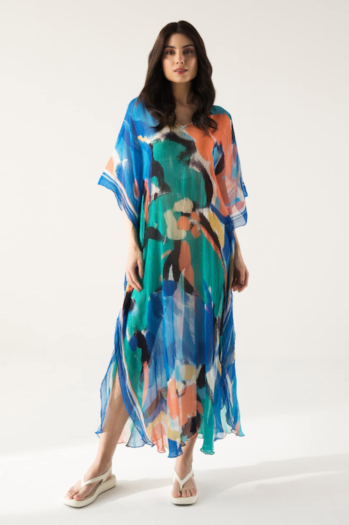 REENA SHARMA Mira Printed Kaftan