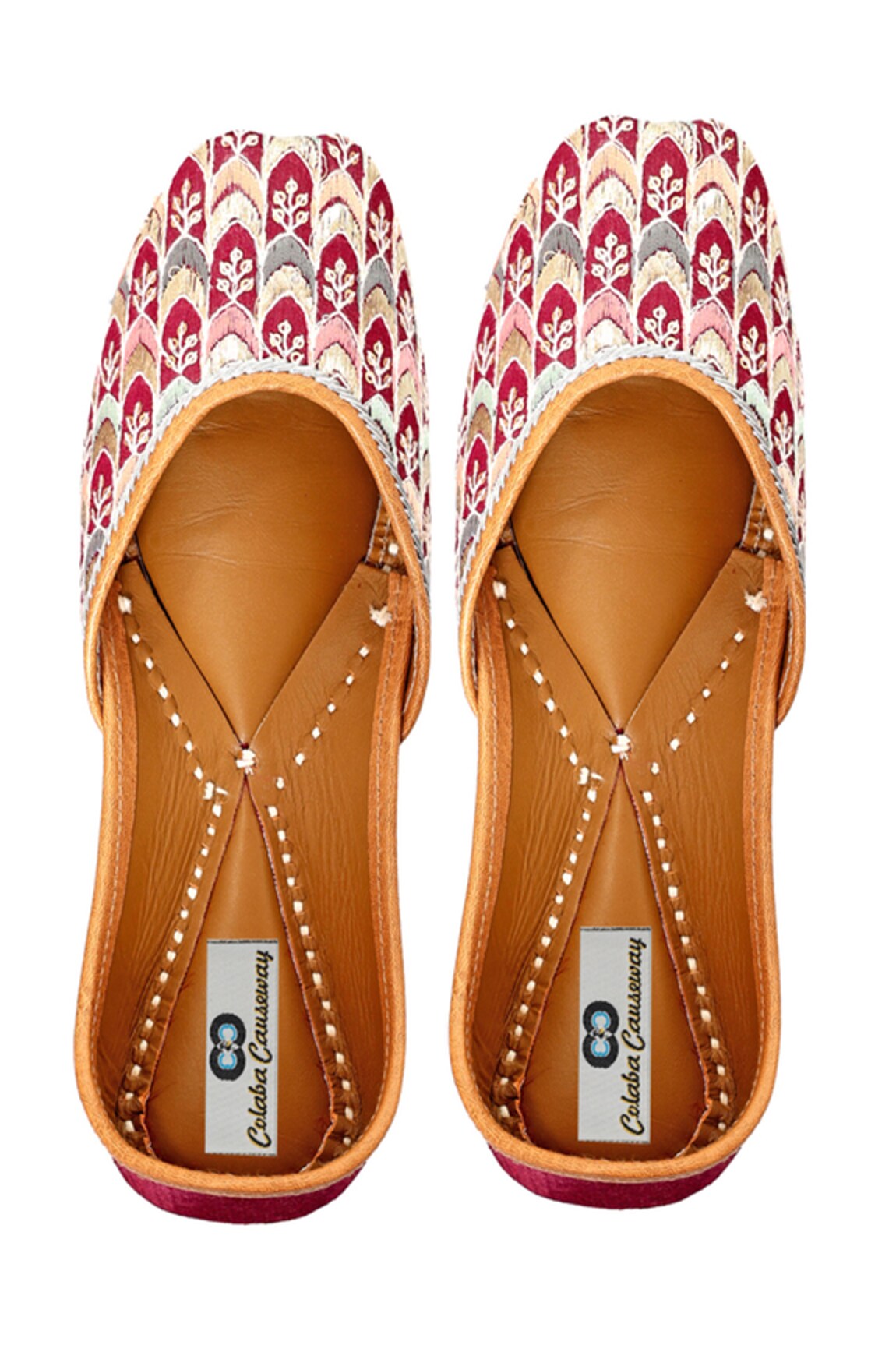 Colaba Causeway Aster Hand Embroidered Juttis