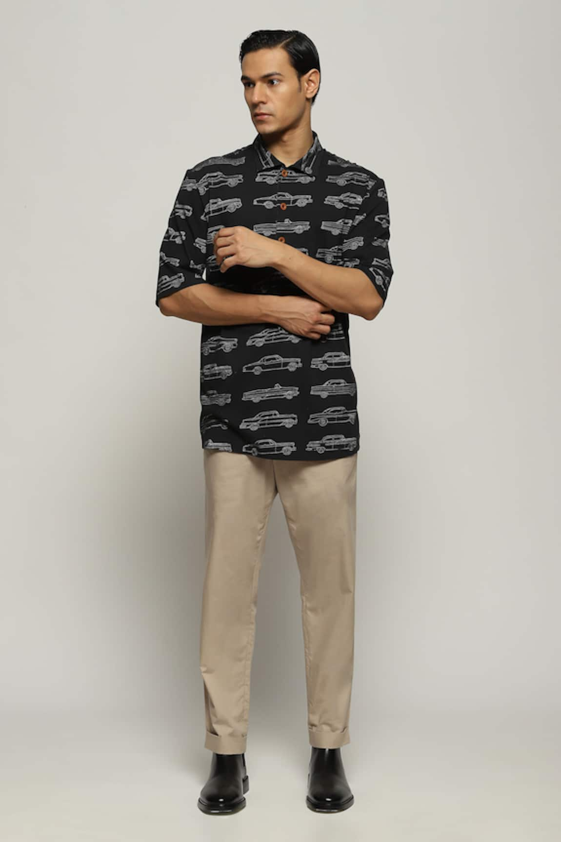 Abraham & Thakore Car Motifs Pattern T-Shirt