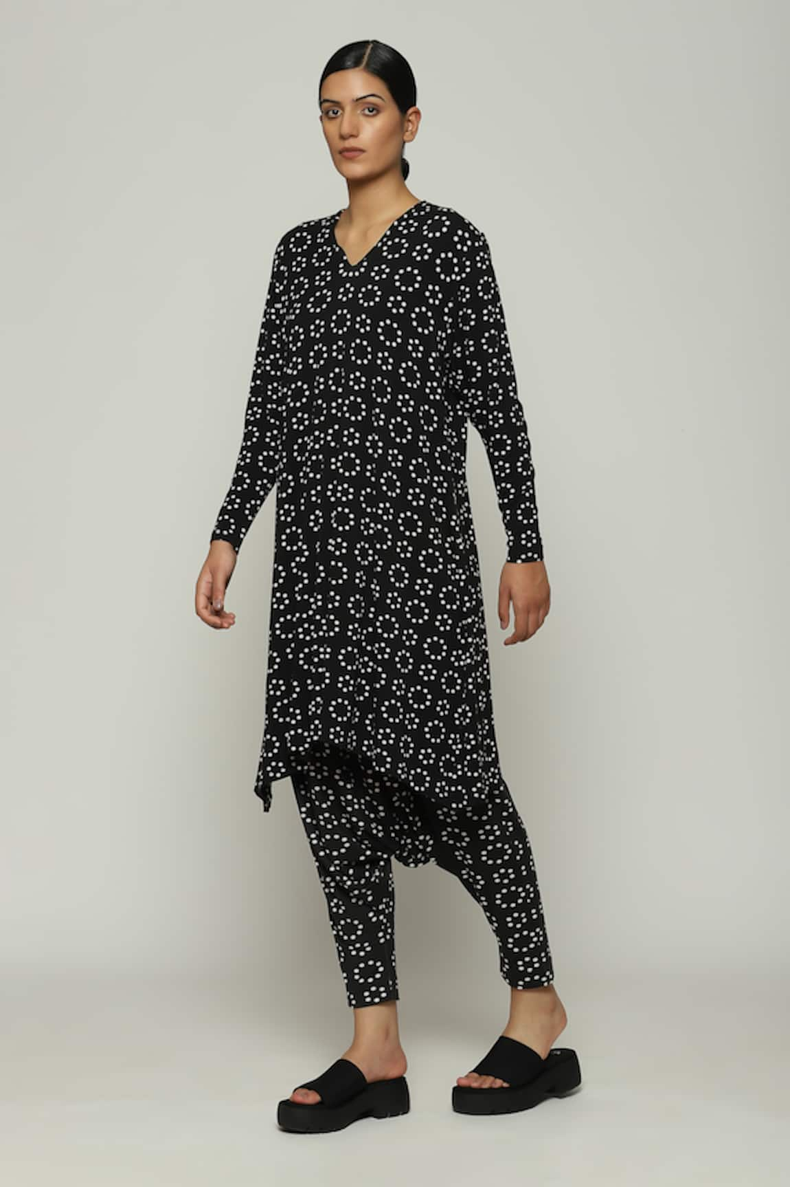 Abraham & Thakore Ring Print Dress