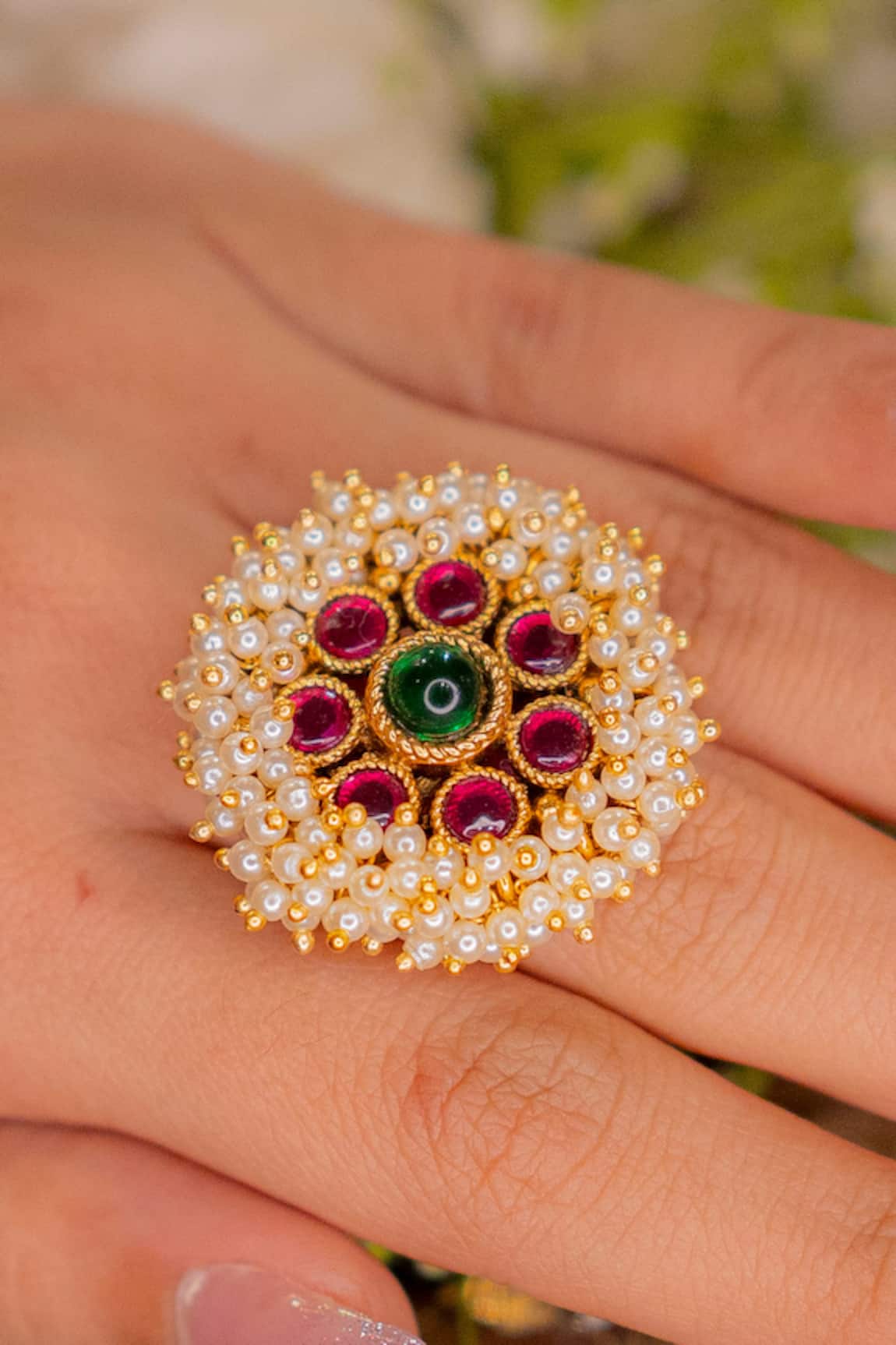 Ekathva Jaipur Roha Embellished Ring