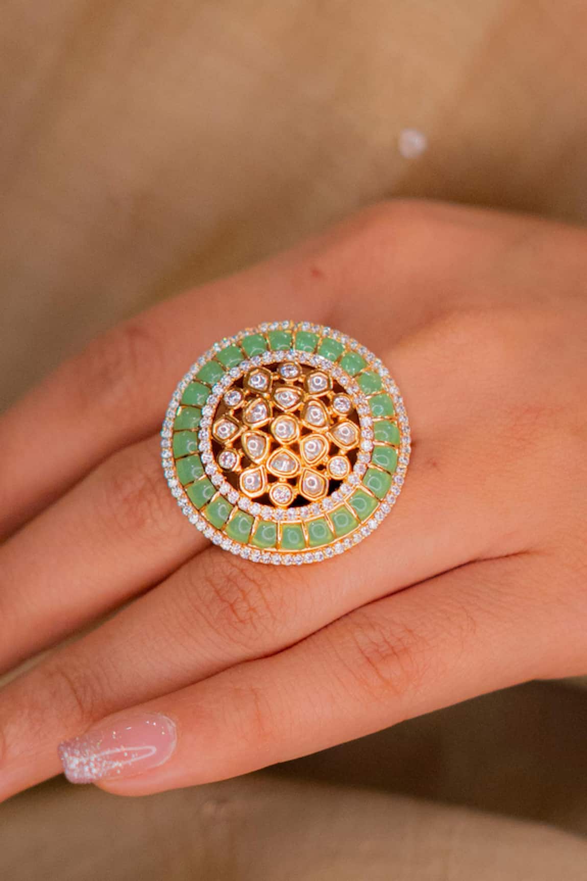 Ekathva Jaipur Moez Embellished Ring