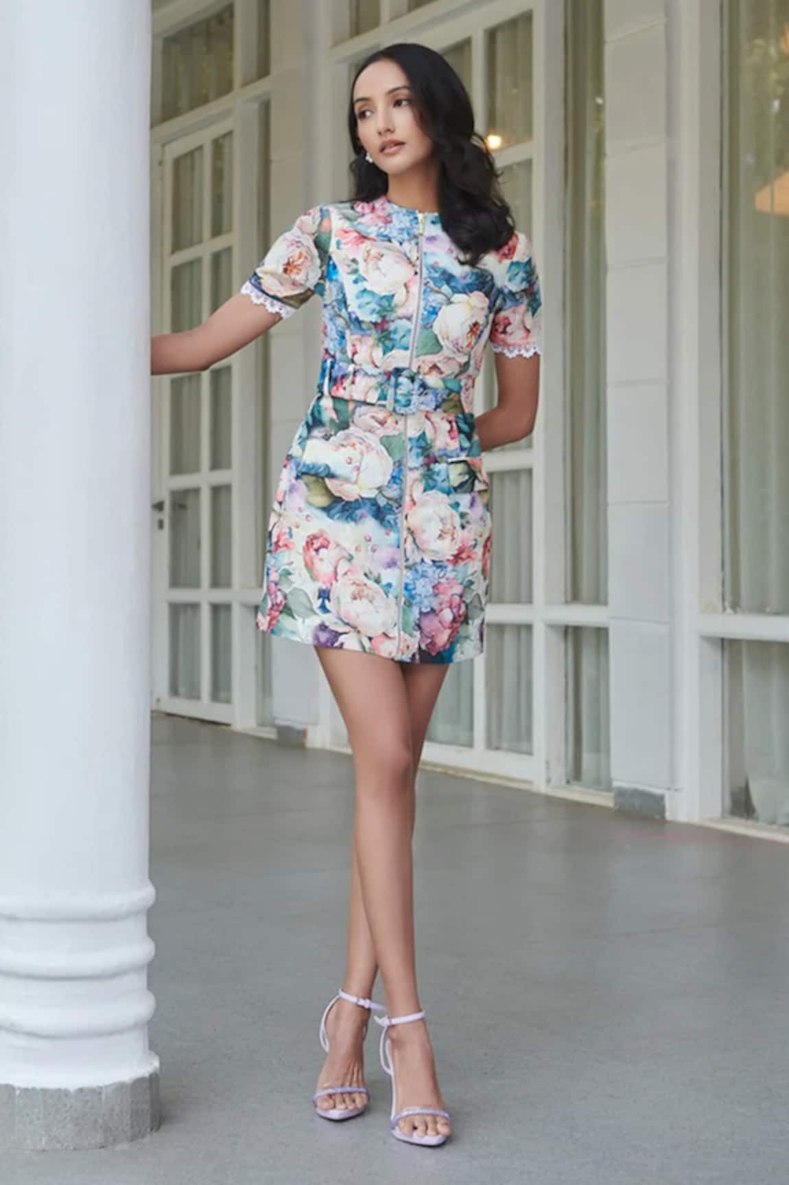 Verano by Tanya Freesia Floral Print Mini Dress
