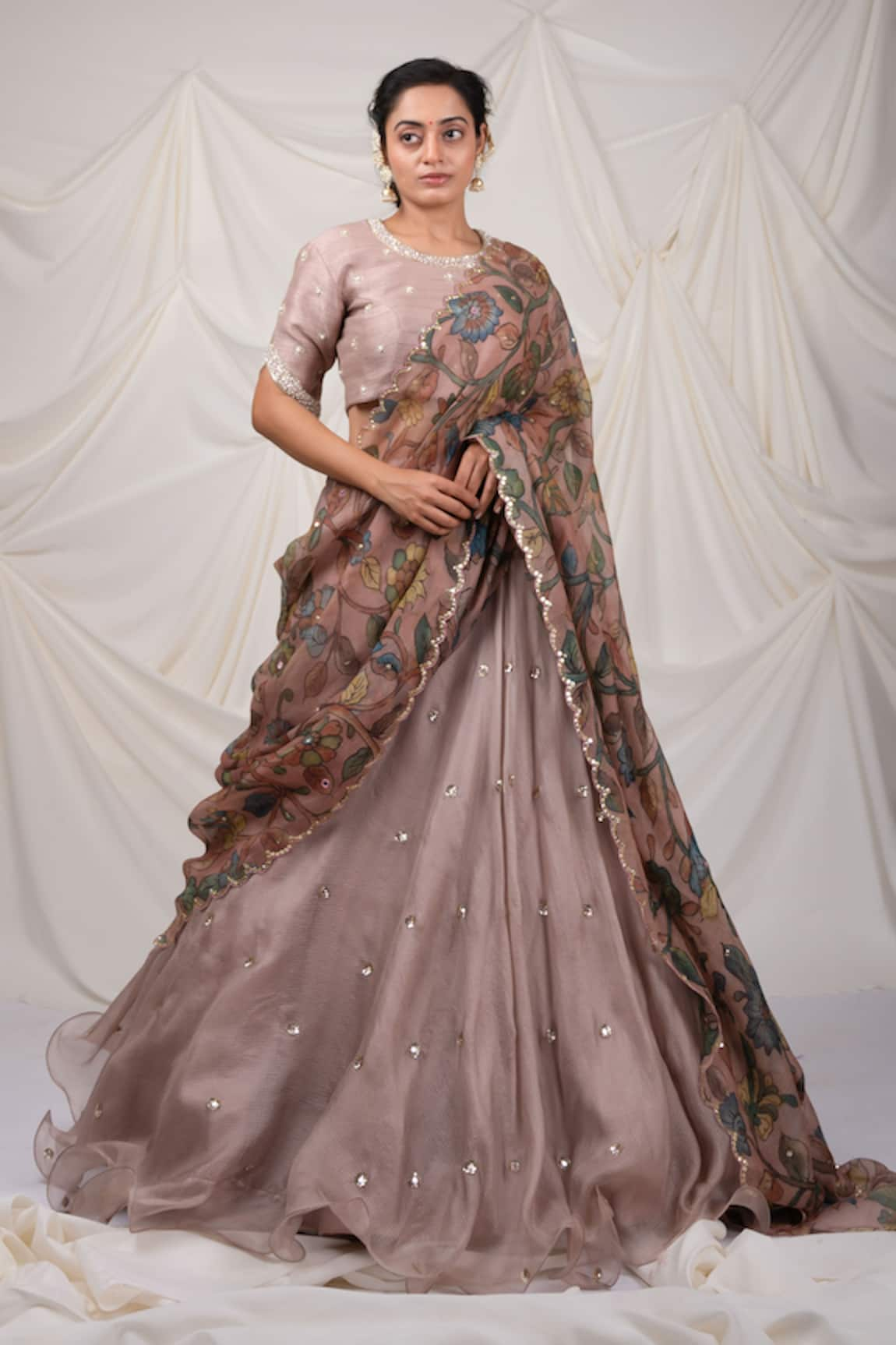 AAMRA BY LAVANYA Sequin Embroidered Lehenga Set