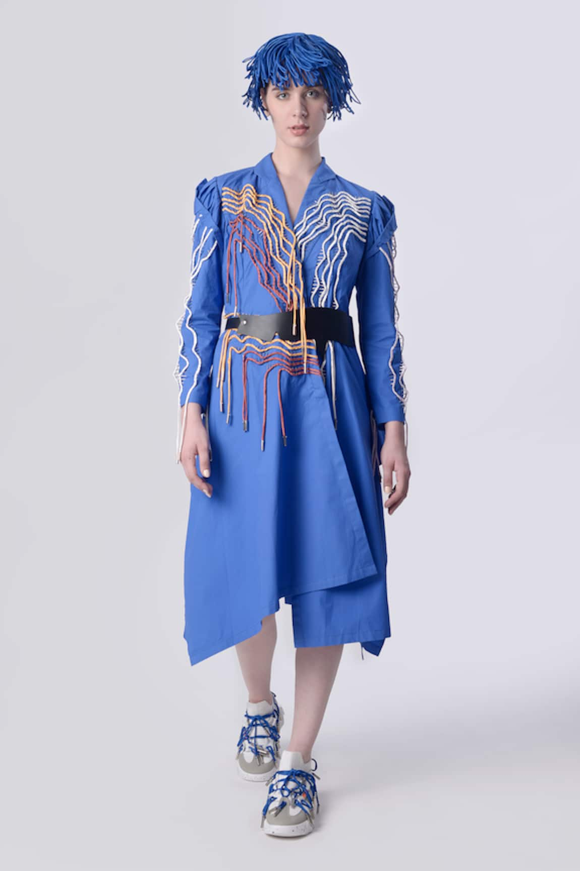 Nitin Bal Chauhan Edge 3D Hand Embroidered Handkerchief Dress