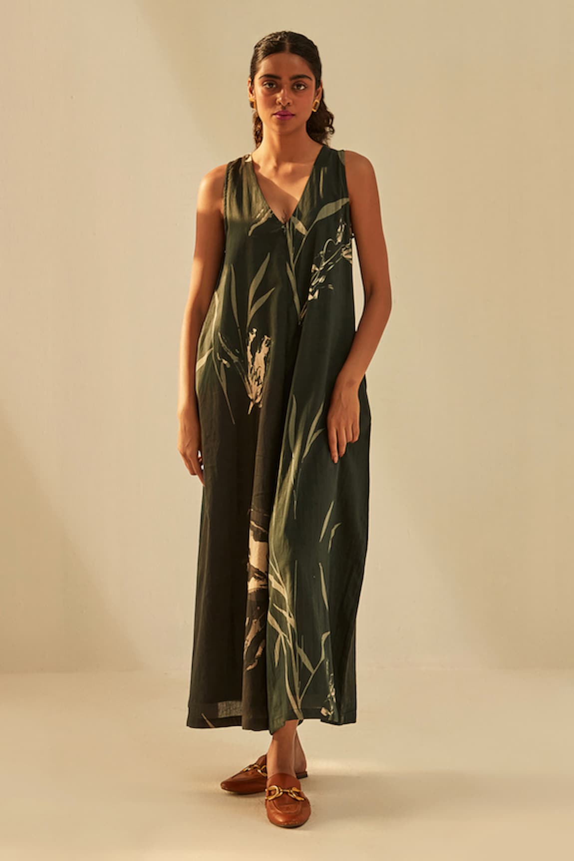 Kharakapas Twilight Floral Print Jumpsuit