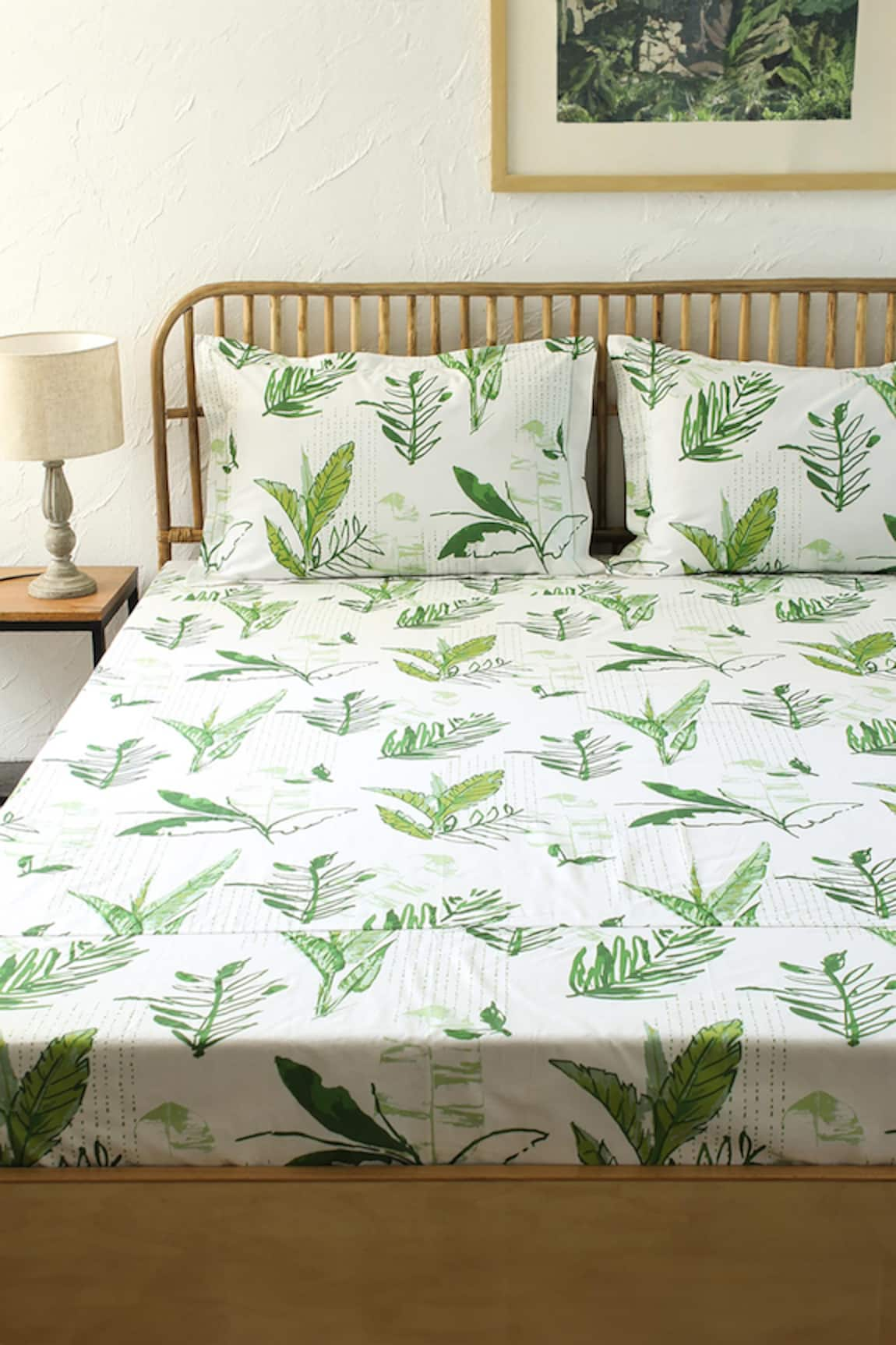 House This Vanam Printed Fitted Bedsheet Set