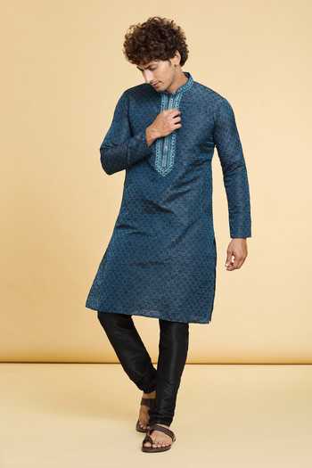 Arihant Rai Sinha Straight Floral Geometric Pattern Kurta With Churidar