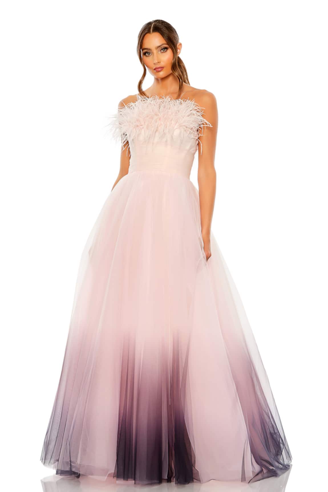 Mac Duggal Ombre Strapless Gown