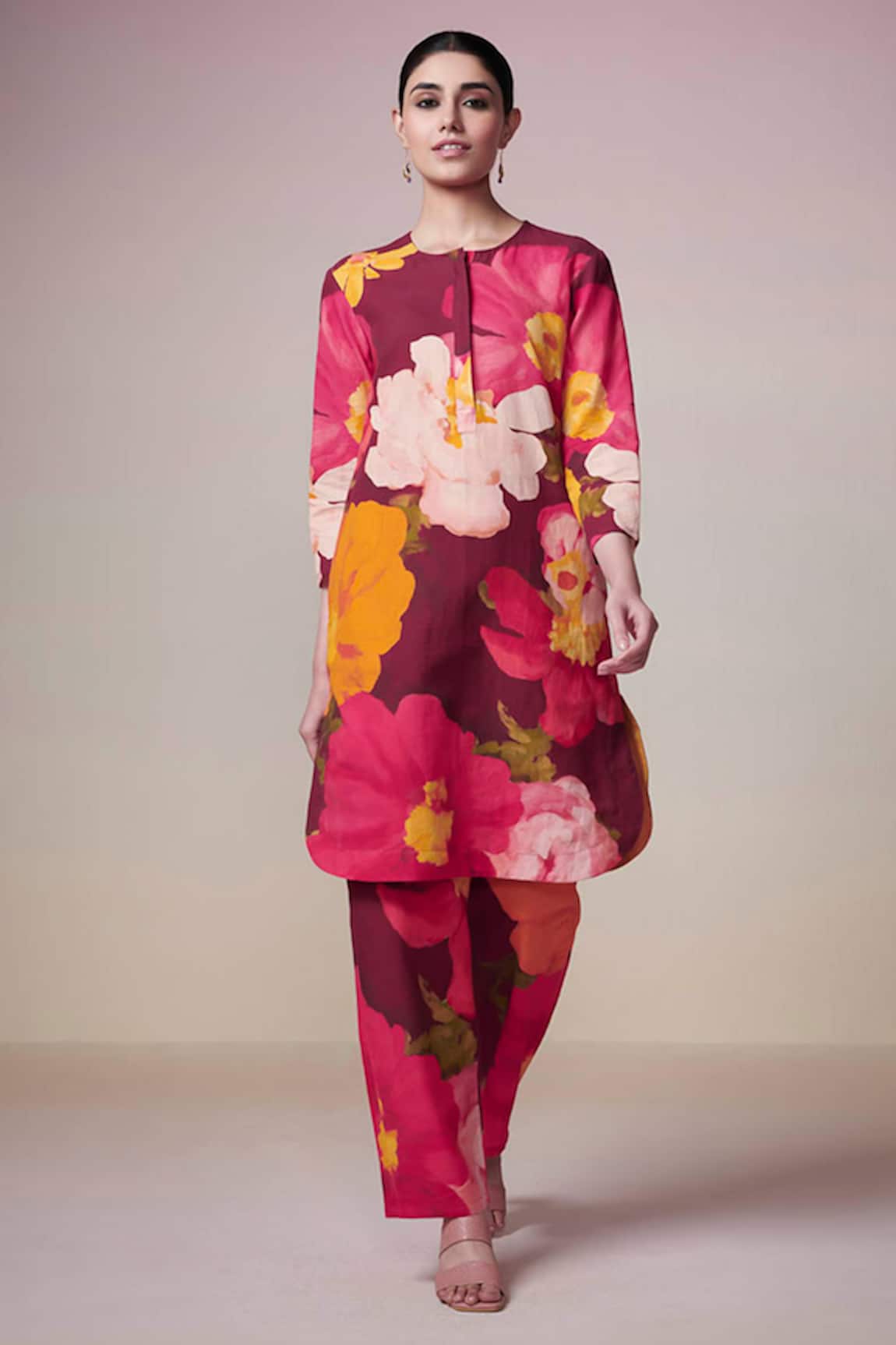 Dressfolk Enchanted Mirage Floral Print Kurta & Pant Set