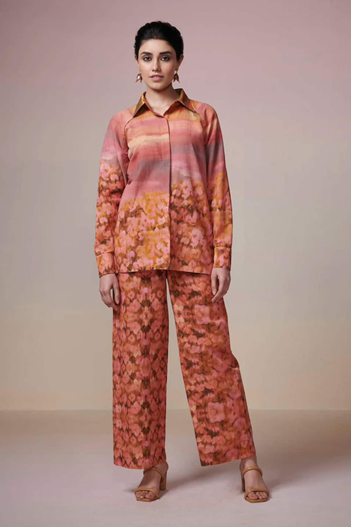 Dressfolk Sunrise Gala Floral Print Kurta & Pant Set