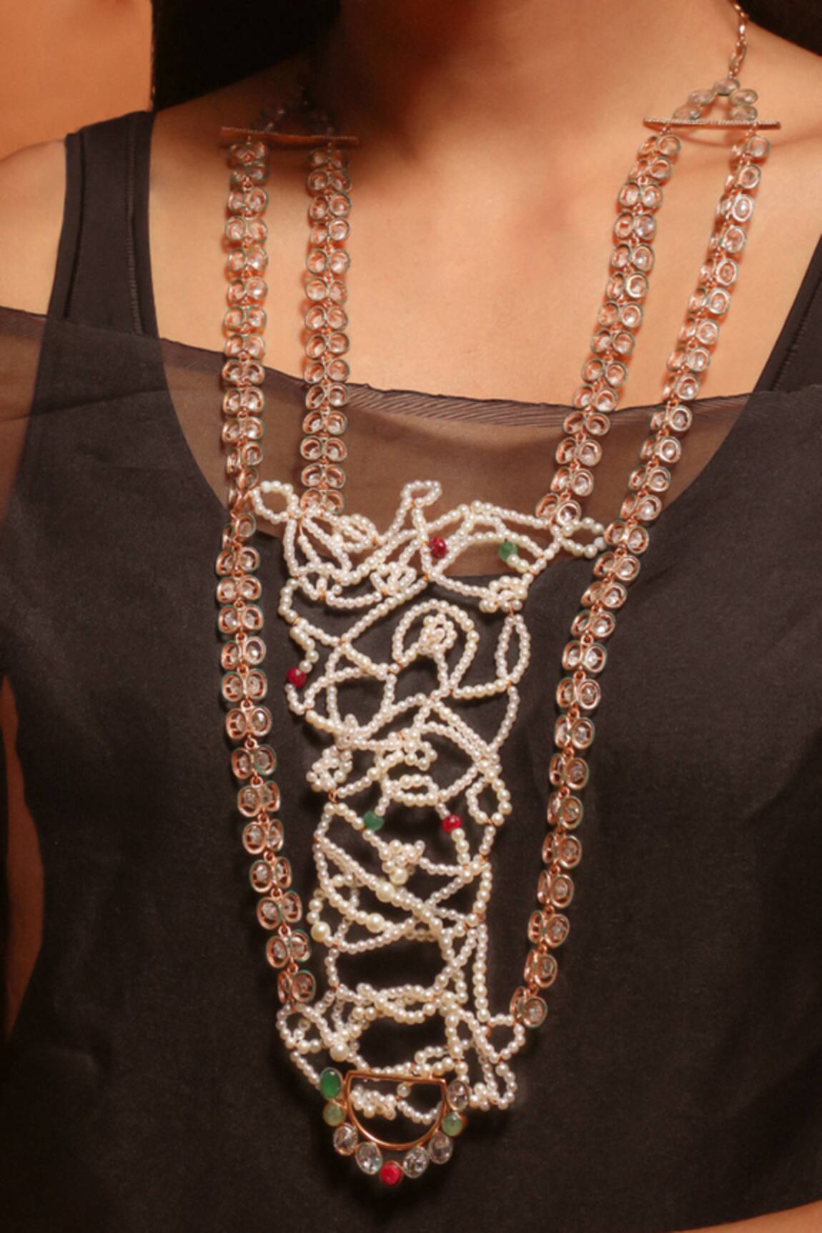 Suhani Pittie Auric Nexus Embellished Layered Necklace 